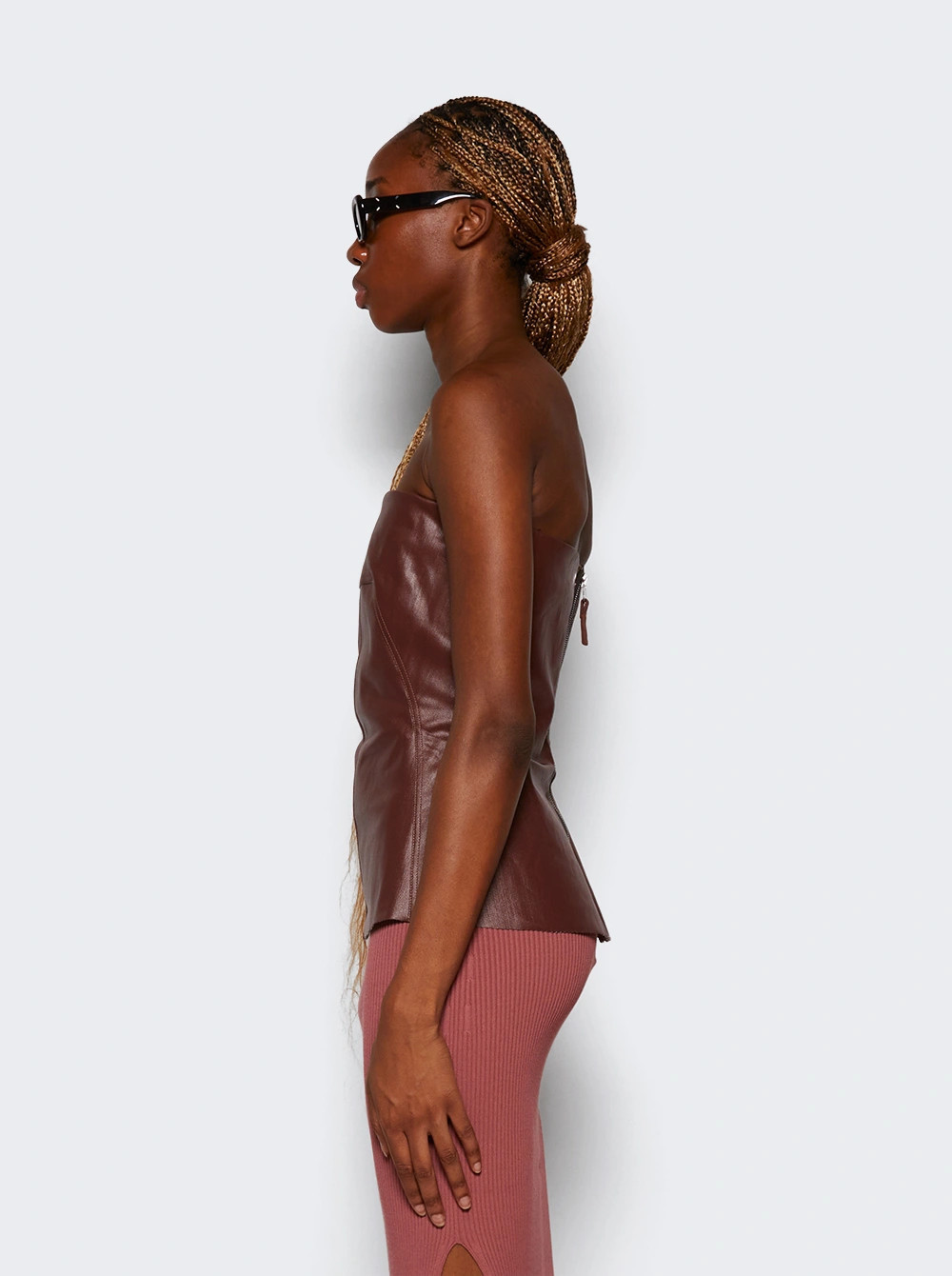 Lido Bustier Top Brown | The Webster