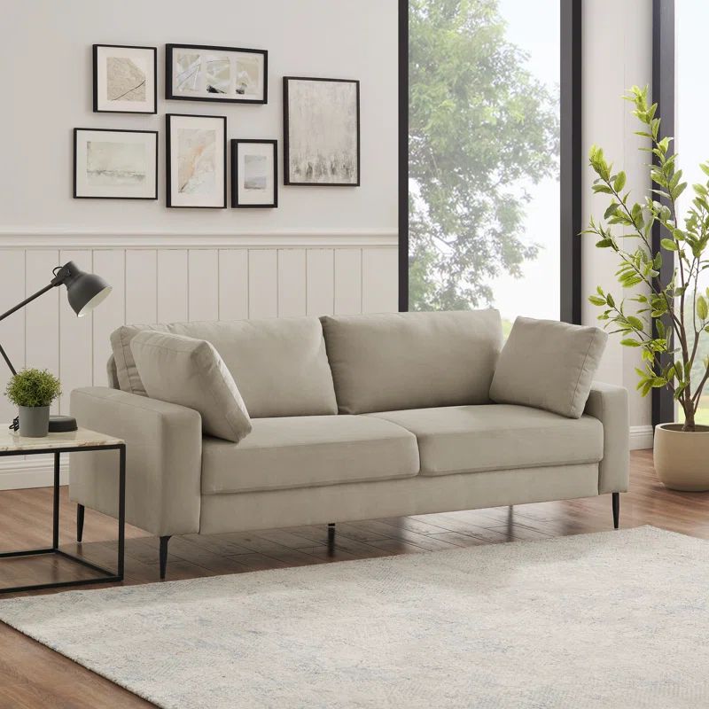 Jeses Minimore Modern Style Etta 84.3" Mid-Century Modern Design Sofa | Wayfair North America
