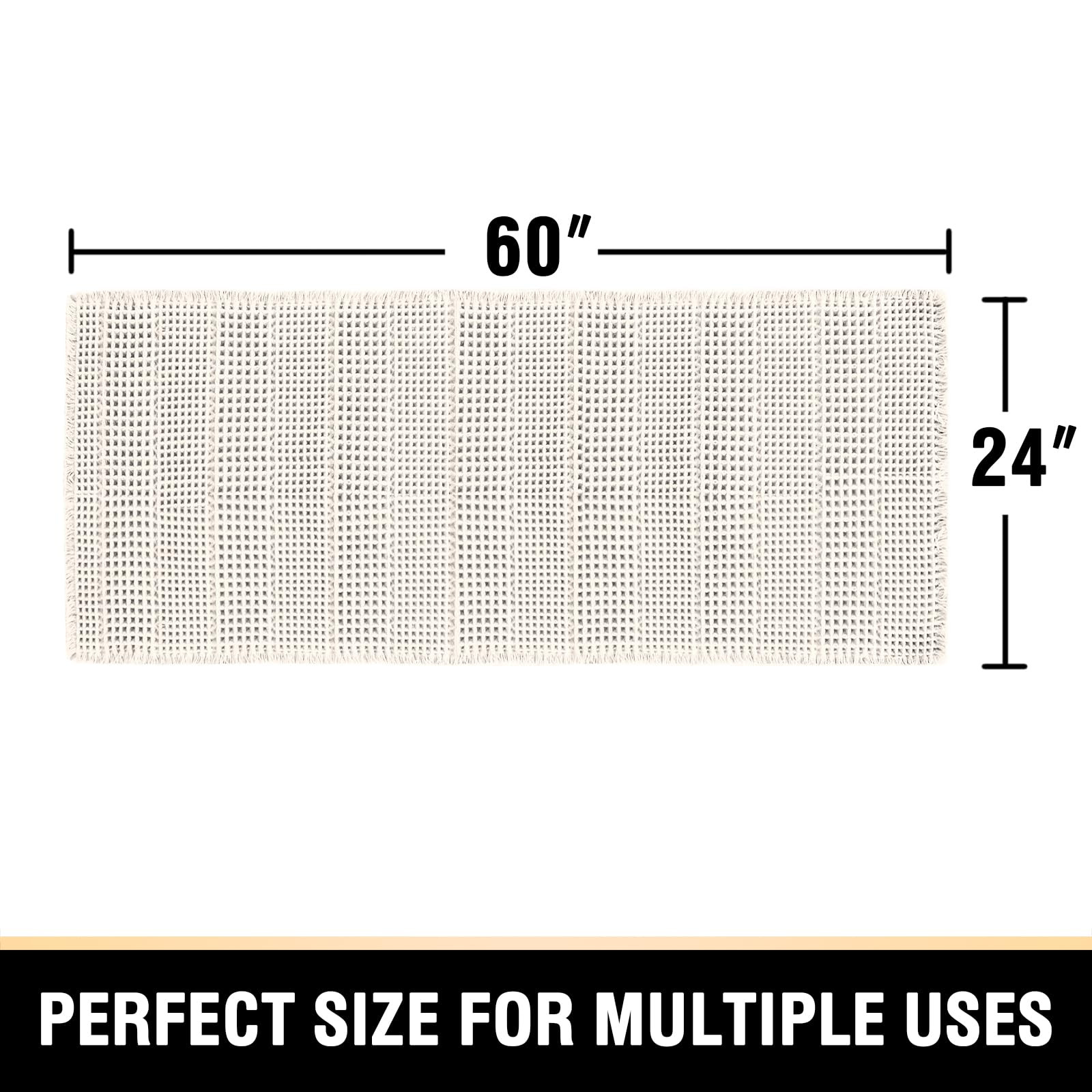 H.VERSAILTEX Waffle Bath Mat Super Absorbent Bathroom Mats Non Slip Bath Rugs for Bathroom Floor ... | Amazon (US)