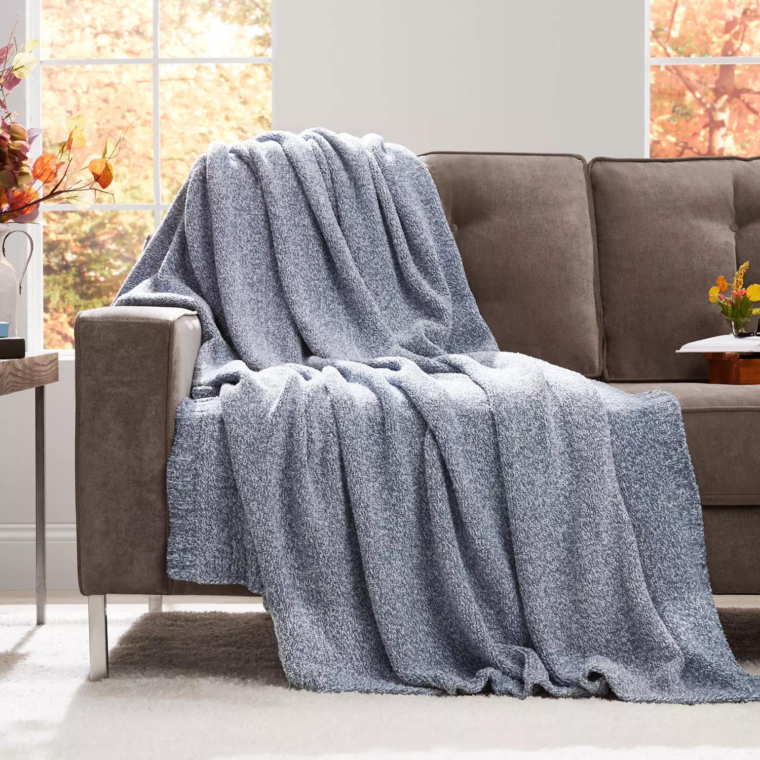 Member's Mark Heathered Cozy Knit Throw 60"x70" (Assorted Colors) | Sam's Club