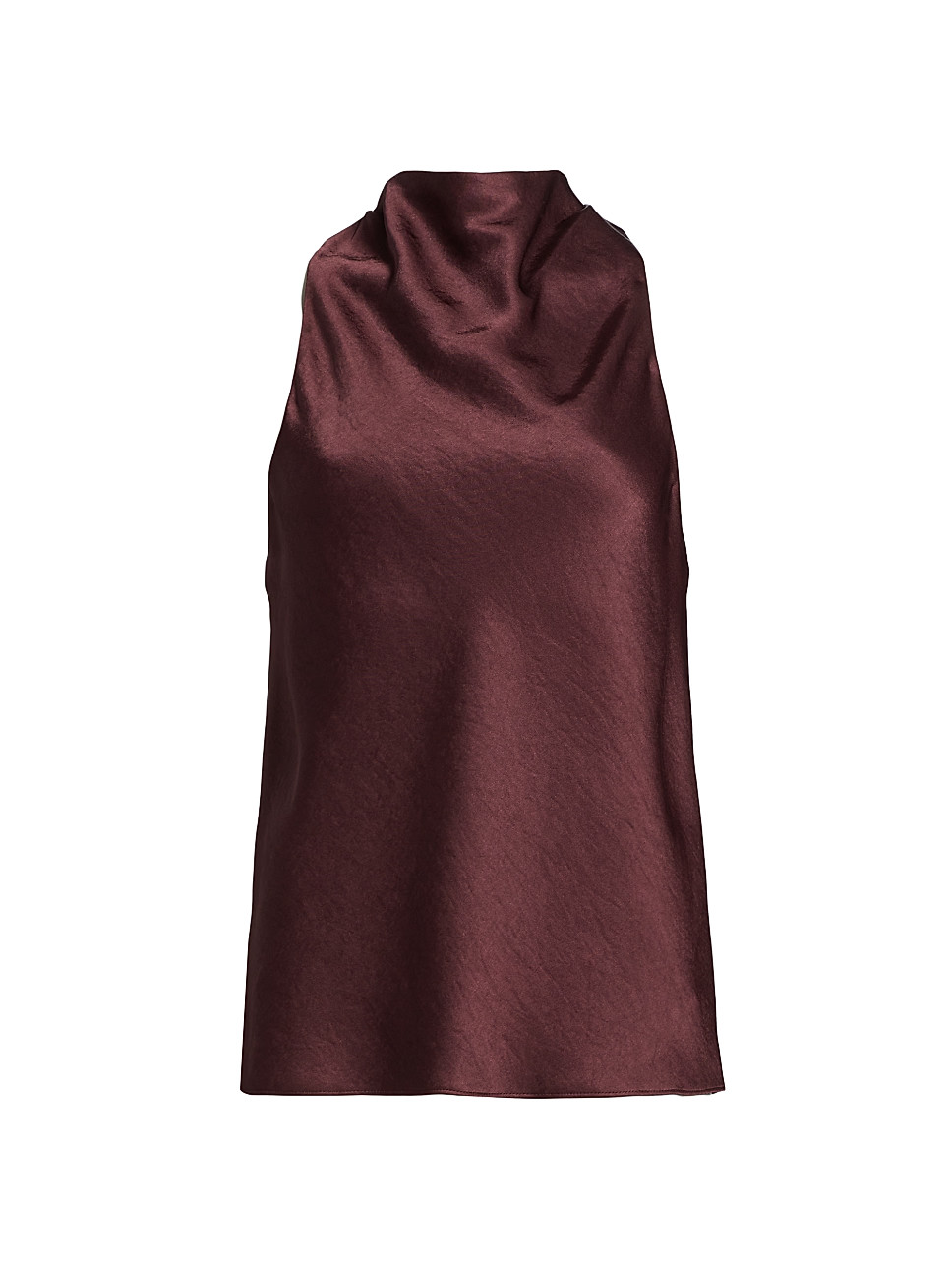 Vince Cowlneck Satin Bias Top | Saks Fifth Avenue | Saks Fifth Avenue