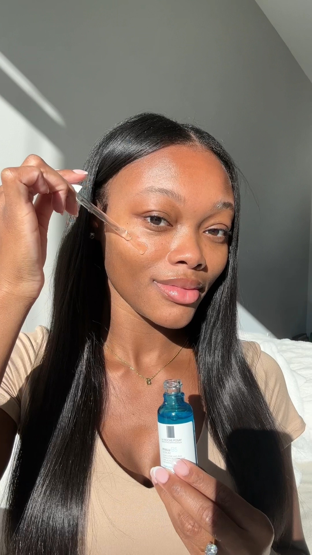 #ad Loving the @larocheposayusa Hyalu B5 Serum! An anti-aging face serum with Pure Hyaluronic Acid and Vitamin B5 that locks in moisture and hydrates. Available at @target! @larocheposayusa #Target #TargetPartner #LaRochePosay #LaRochePosayUSA #LaRochePosayPartner 

#LTKGiftGuide #LTKbeauty #LTKHoliday