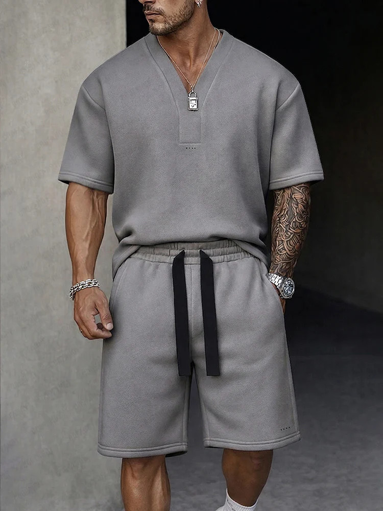Casual Premium T-shirt Shorts Sports Set | Coofandy (Global)
