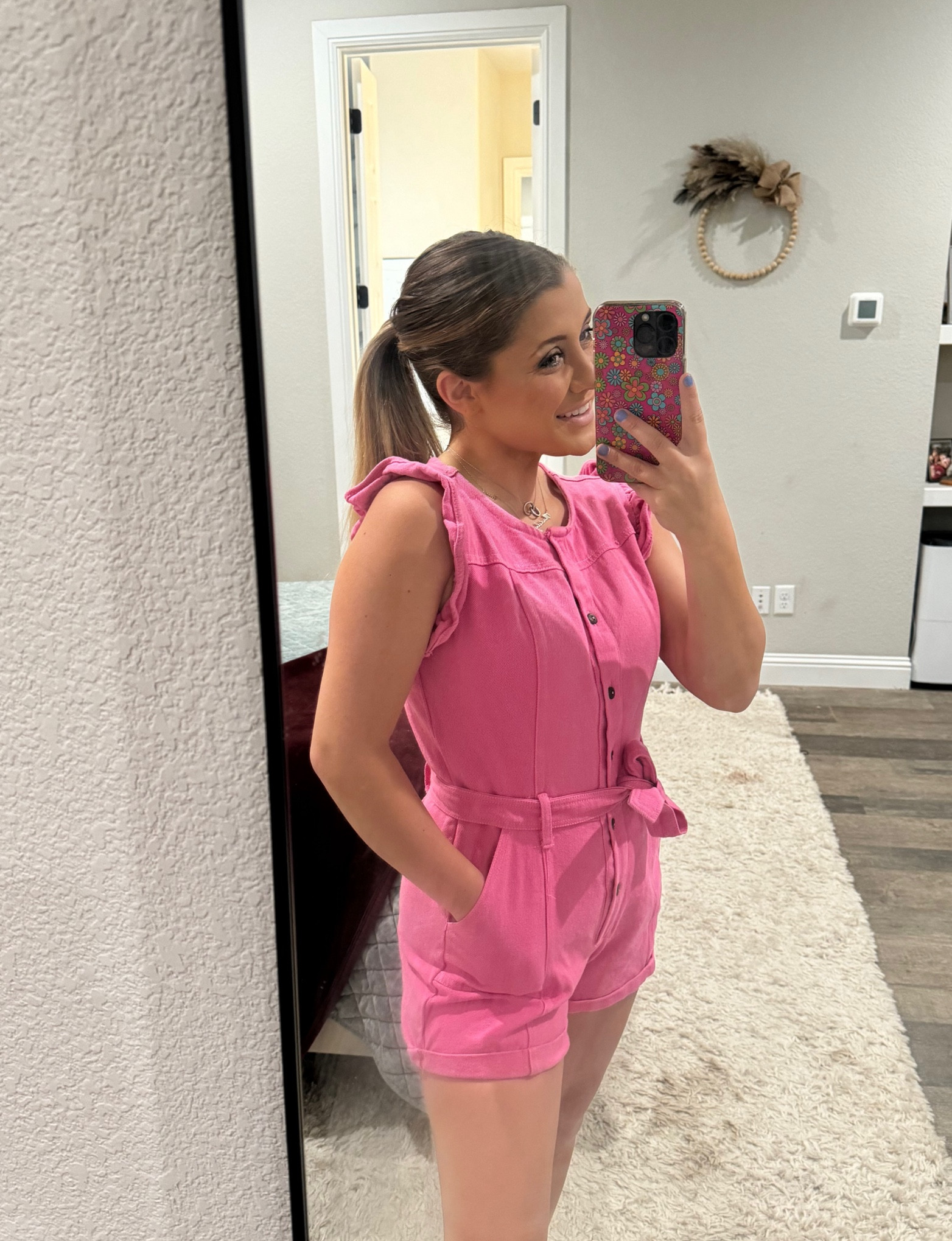 The cutest denim romper💕 make sure to size up! I’m 5ft for reference  

#LTKFindsUnder50 #LTKBeauty #LTKFamily