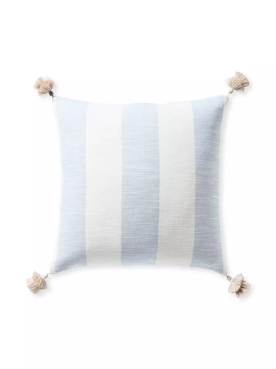 Beach Stripe Pillow Cover | Serena and Lily