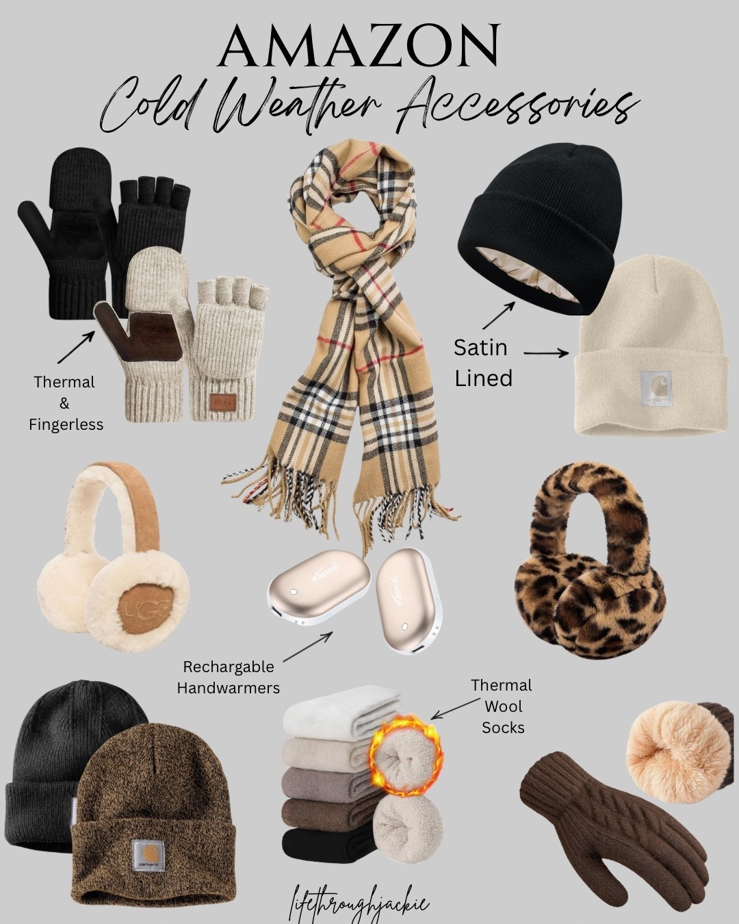 Amazon Cold Weather Finds❄️
Thermal Gloves and Sock, Fingerless Gloves, Satin Lined Beanies, Carhartt Beanies, Ugg Earmuffs, Rechargable Handwarmers, Cashmere Scarf

#LTKSeasonal #LTKOver40 #LTKFindsUnder50