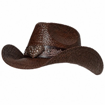 Cherie Code One Crazy In Love Cowboy Hat - Brown | Target