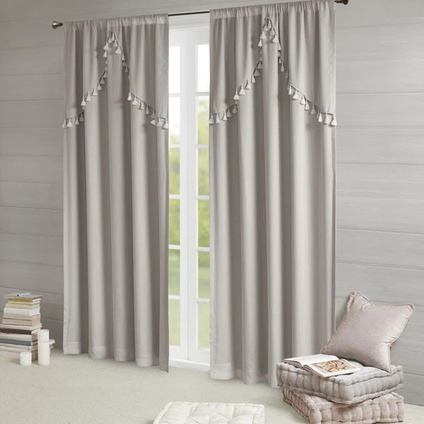 Barclay Solid Blackout Rod Pocket Single Curtain Panel | Wayfair North America