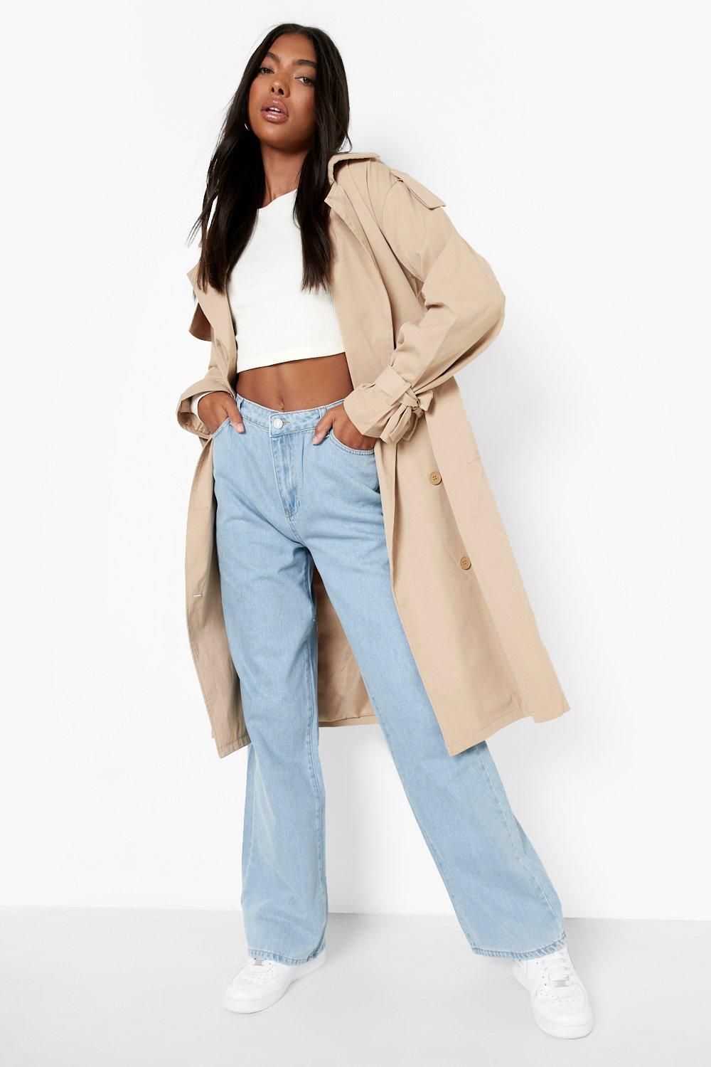 Womens Tall High Rise Wide Leg Jeans - Blue - 2 | Boohoo.com (US & CA)