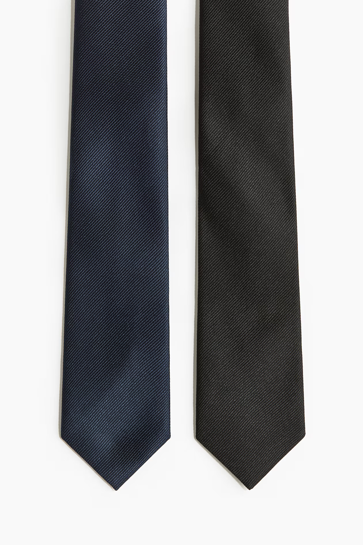 2-pack Ties - Black/navy blue - Men | H&M CA | H&M (US + CA)