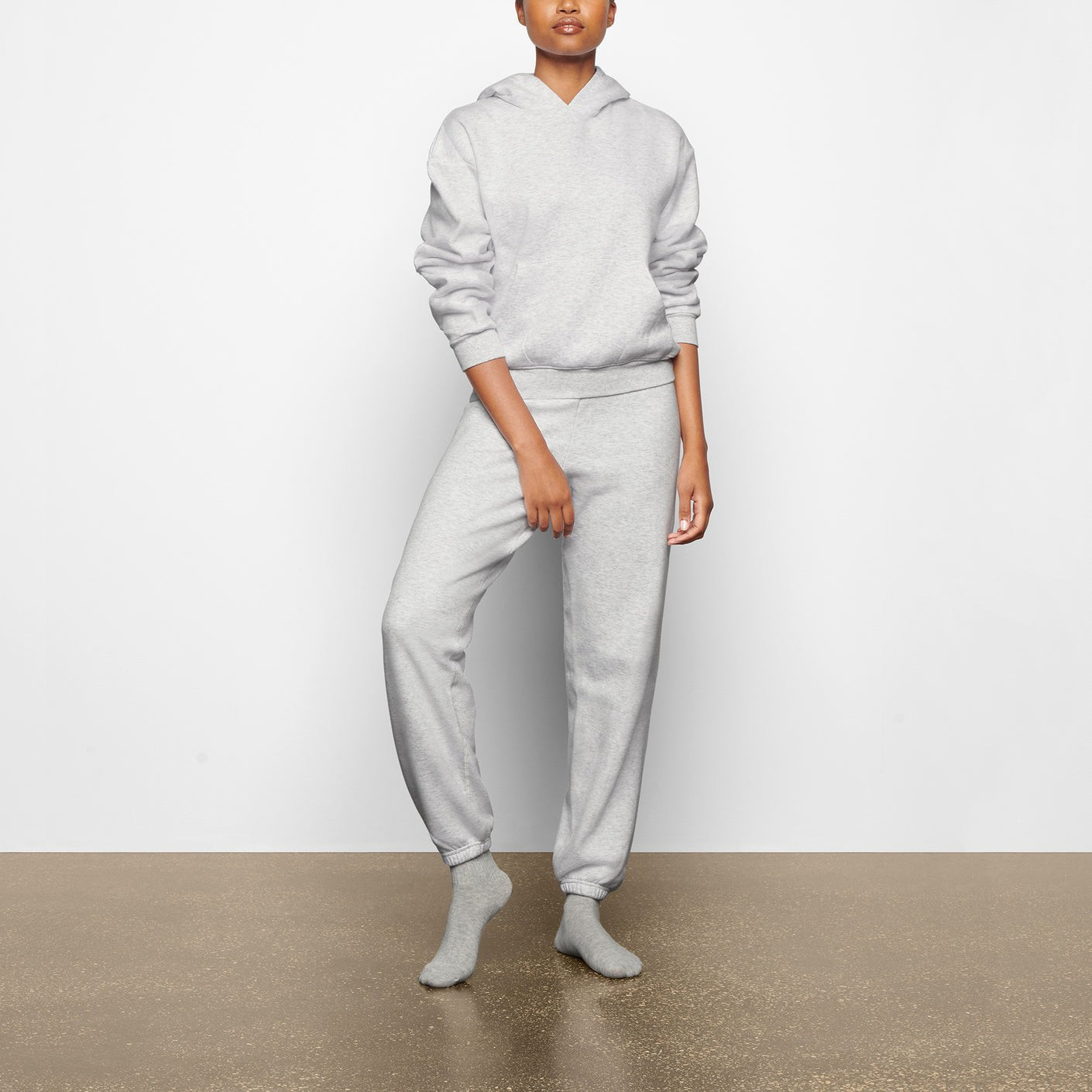 COTTON FLEECE PULLOVER HOODIE | SKIMS (US)