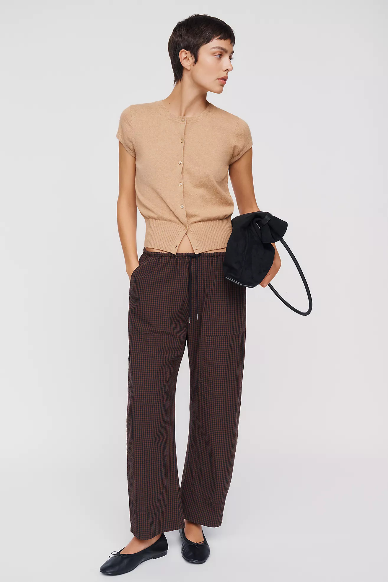 Pistola Theo Drawstring Poplin Pants | Anthropologie (US)