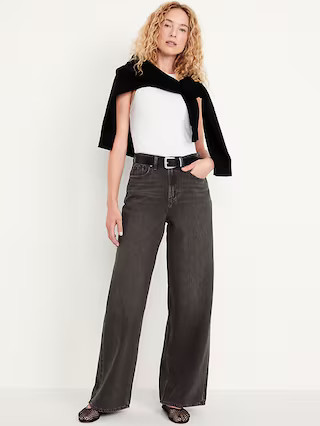 High-Waisted Baggy Wide-Leg Jeans | Old Navy (US)