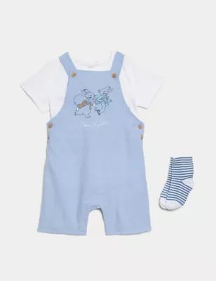 3pc Cotton Rich Peter Rabbit™ Outfit (0-3 Yrs) | M&S Collection | M&S | Marks & Spencer IE