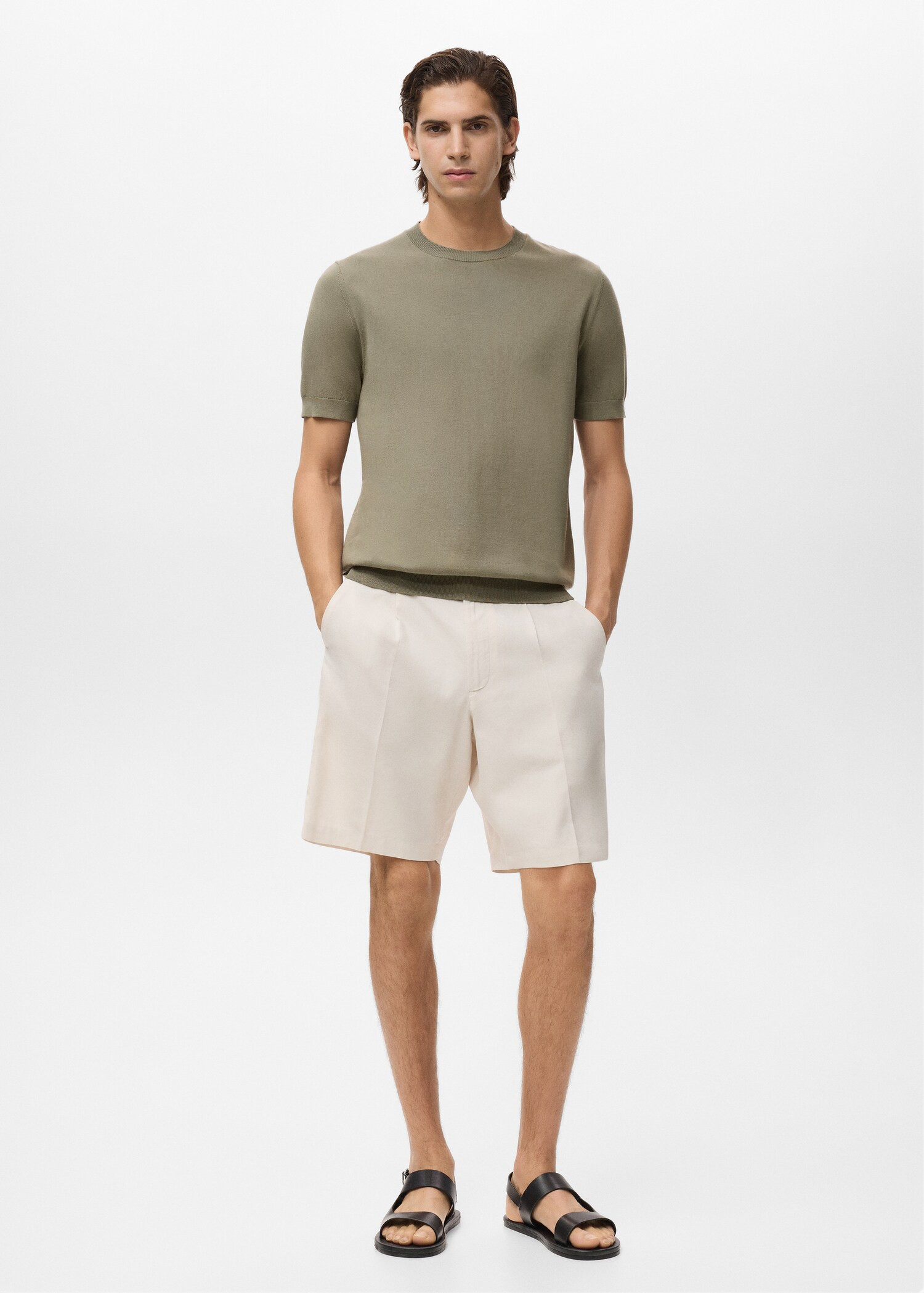 Cotton fine-knit t-shirt | Mango (US/MX/AU)