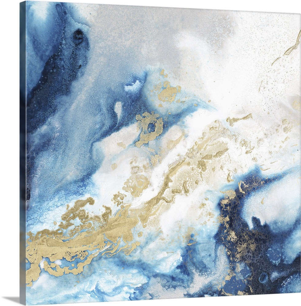 Glittery Turquoise and Gold | Great Big Canvas - Dynamic