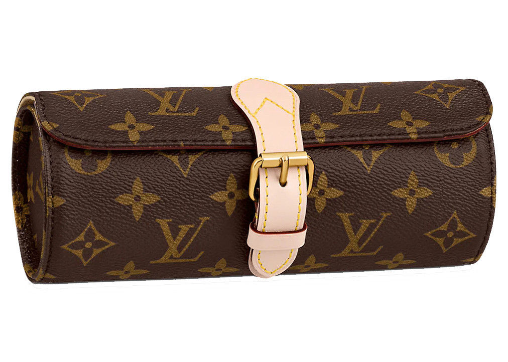 Louis Vuitton 3 Watch Case Monogram Canvas in Brown | StockX