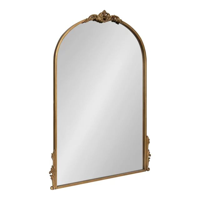 Kate and Laurel Myrcelle Traditional Arched Mirror, 25 x 33, Gold, Decorative Large Arch Mirror w... | Walmart (US)