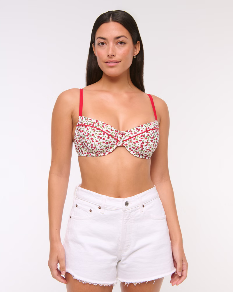 Women's Curve Love Balconette Underwire Bikini Top | Women's Swimwear | Abercrombie.com | Abercrombie & Fitch (US)
