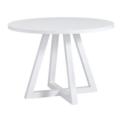 44" Round Solid Wood Pedestal Dining Table | Wayfair North America