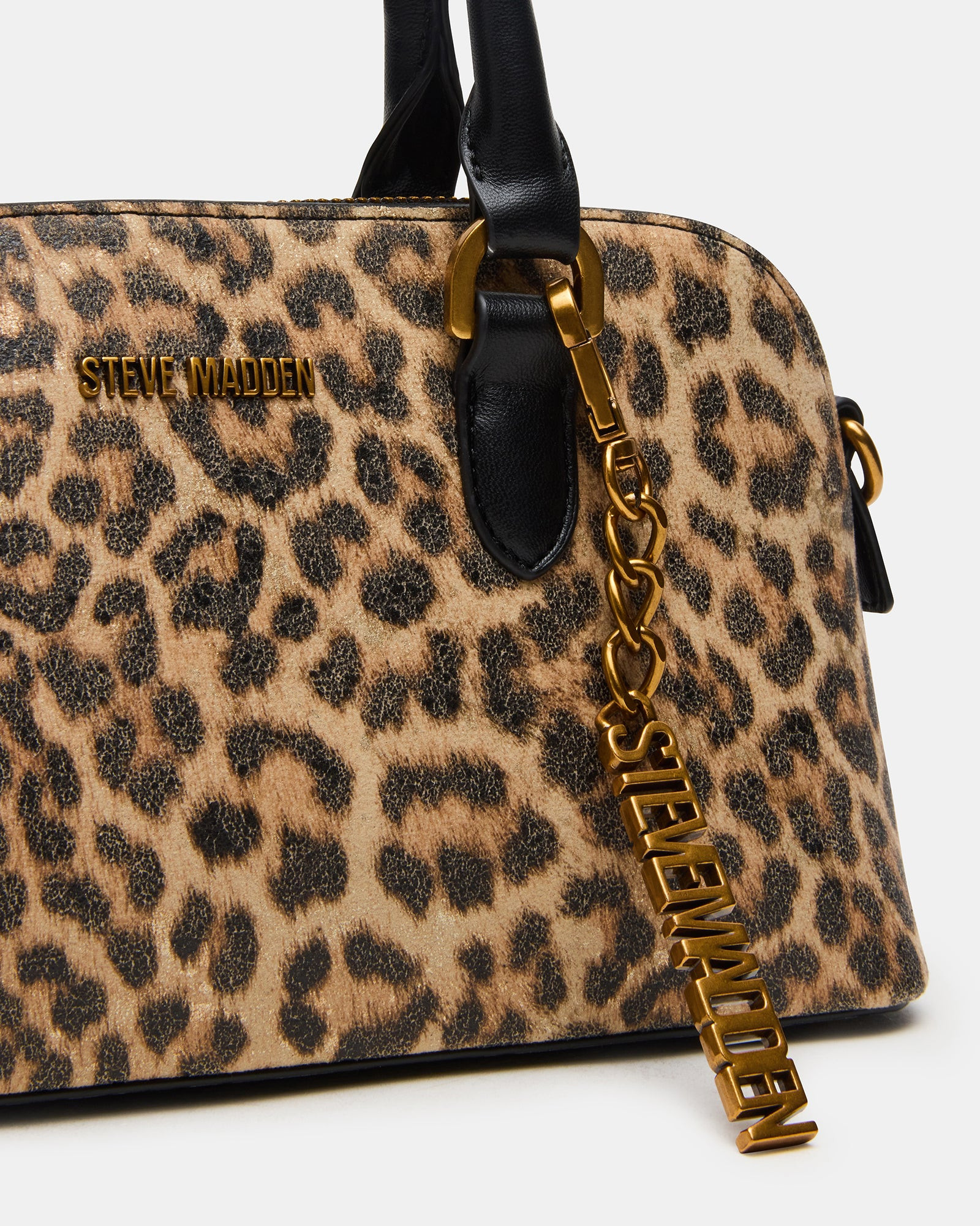 SMYTH Bag Leopard Crossbody Bag Charm Top Handle Handbag | Steve Madden (US)