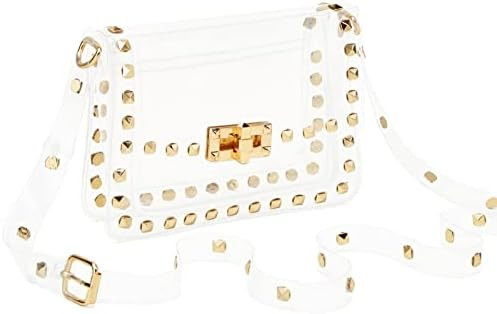 LZXYBIN Clear Purse Stadium Approved, Clear Crossbody Bag PGA Stadium Approved Bags, Adjustable Shou | Amazon (US)