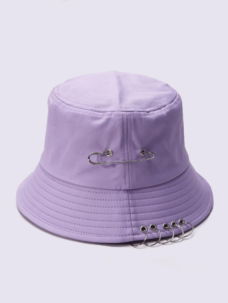 Safety Pin Decor Bucket Hat | SHEIN