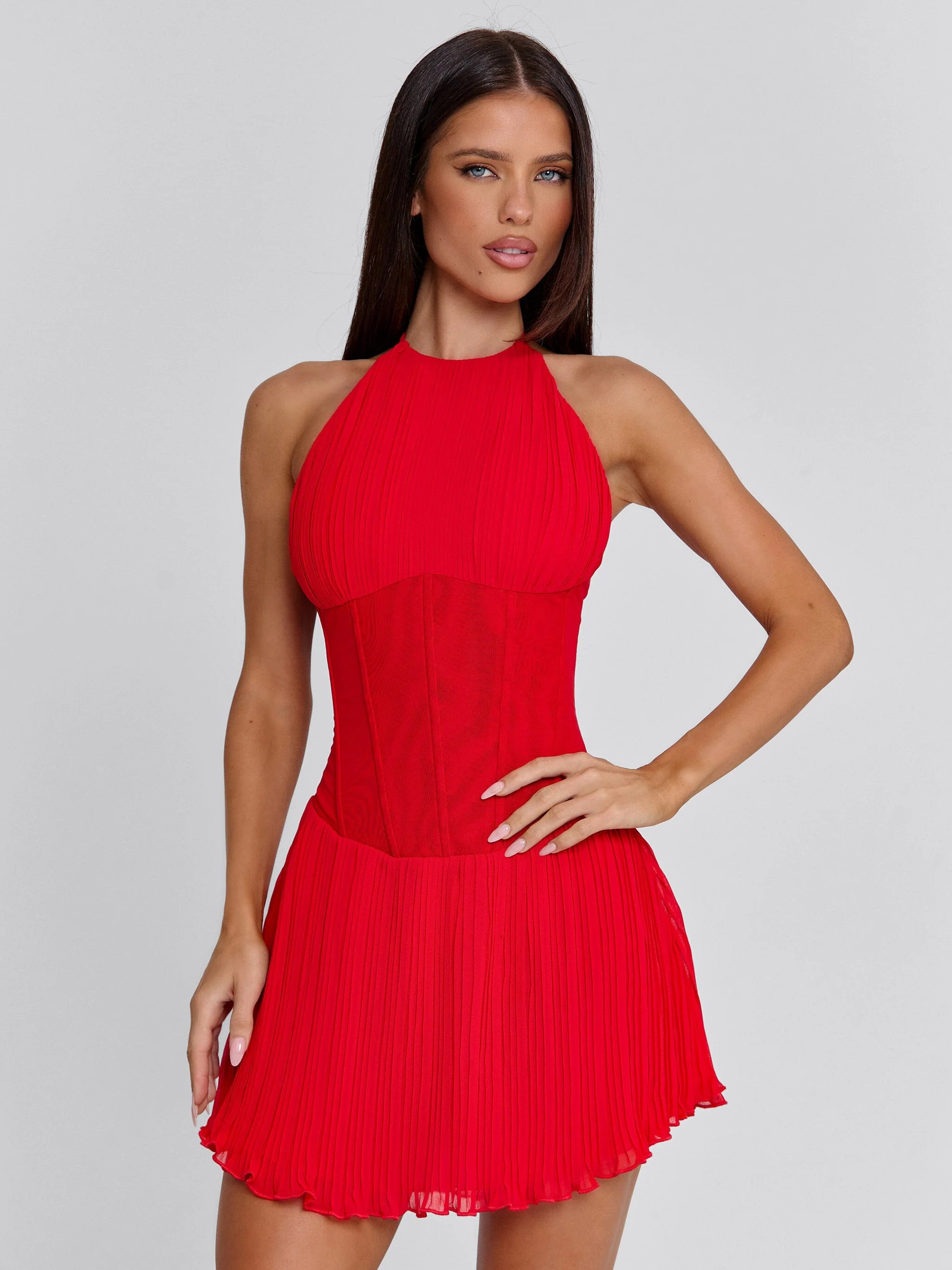CALLA MINI DRESS RED | Outcast (US & UK)