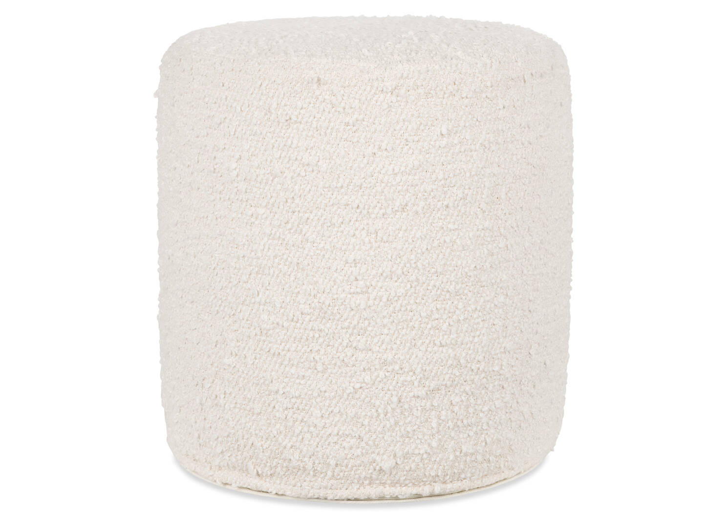 Clarkson Cotton Pouf Ivory | Urban Barn