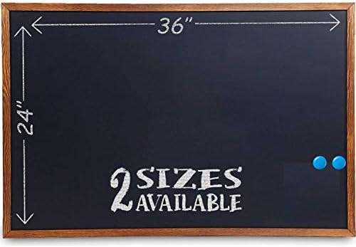 Wood Framed Chalkboard - 36x24 Large Magnetic Rustic Wall Chalk Board, Chalk Boards with Frame | ... | Amazon (US)