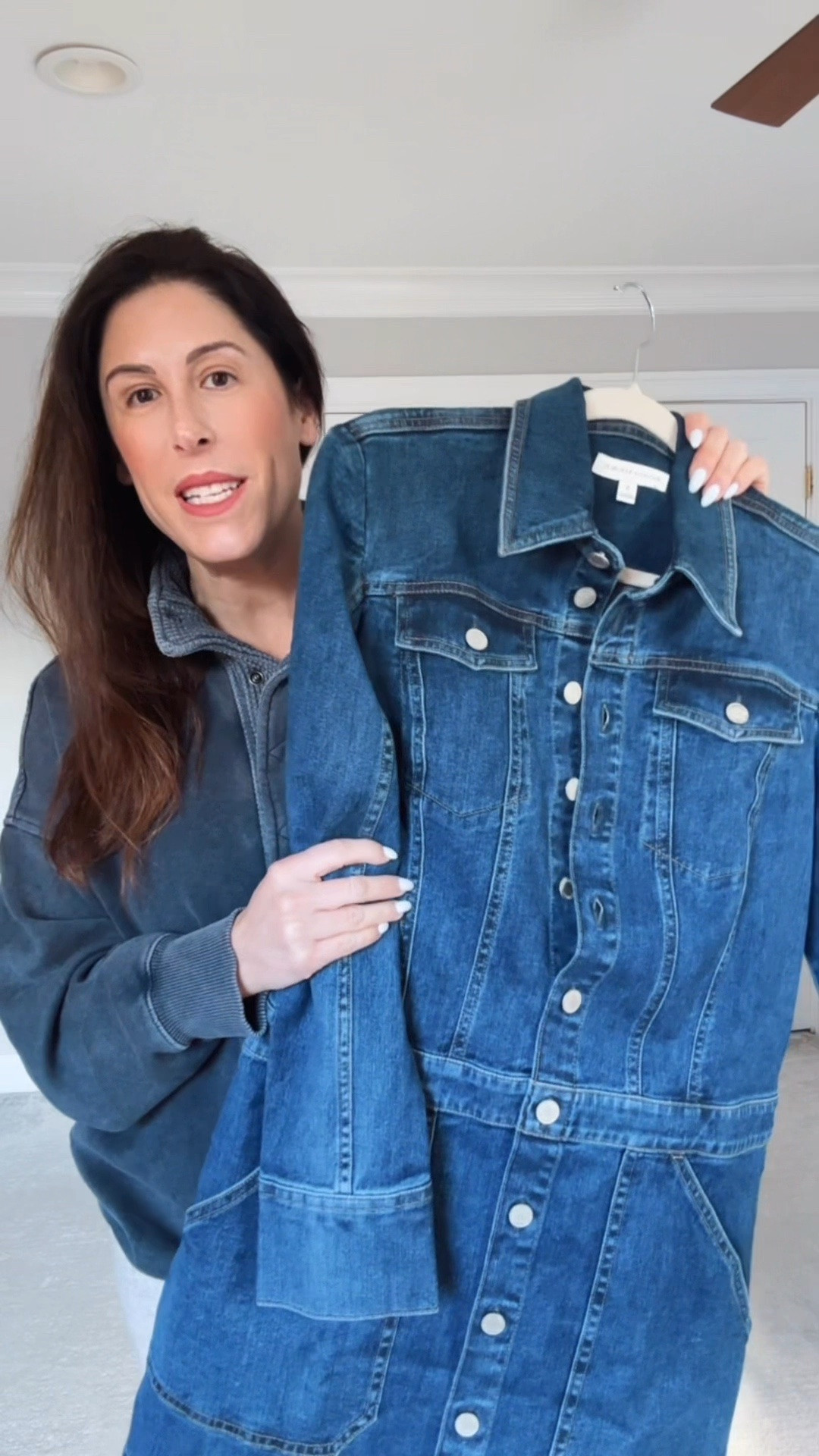 Denim trucker jacket mini dress from #bananarepublic. Such a cute transitional piece for spring. #friendsandfamily #bananarepublic #bananarepublicpartner

#LTKSaleAlert #LTKgrwm #LTKootd