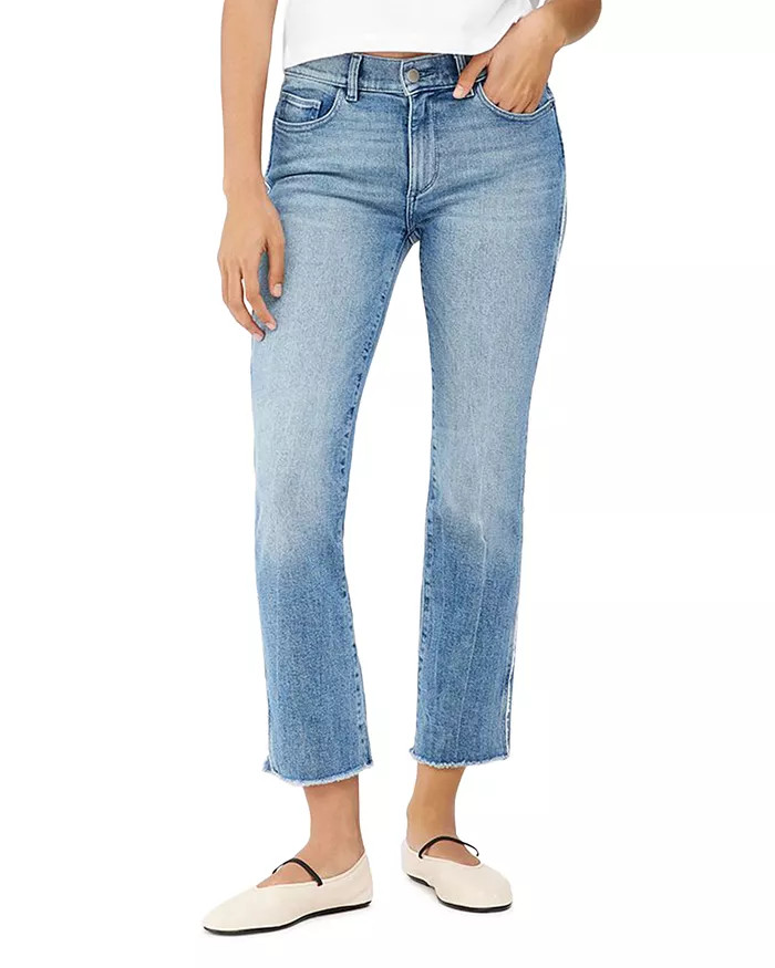 Mara Mid Rise Straight Leg Jeans in Riviera Fray | Bloomingdale's (US)