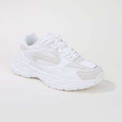 Berness Women's Bethania Chunky Mesh Sneakers White 10 | Target