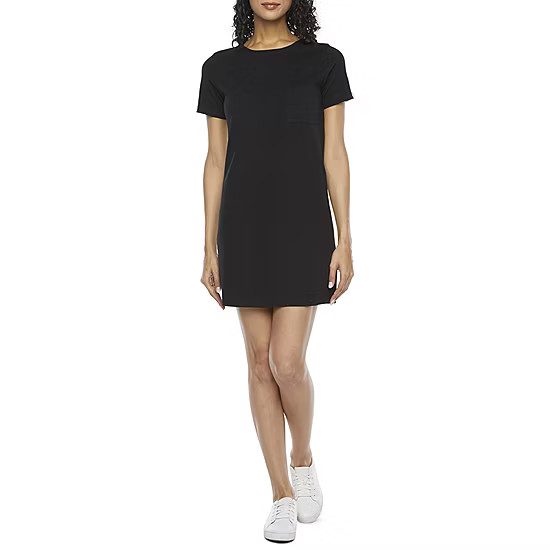 a.n.a Short Sleeve T-Shirt Dress | JCPenney