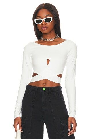 Lovers and Friends Clio Top in White from Revolve.com | Revolve Clothing (Global)