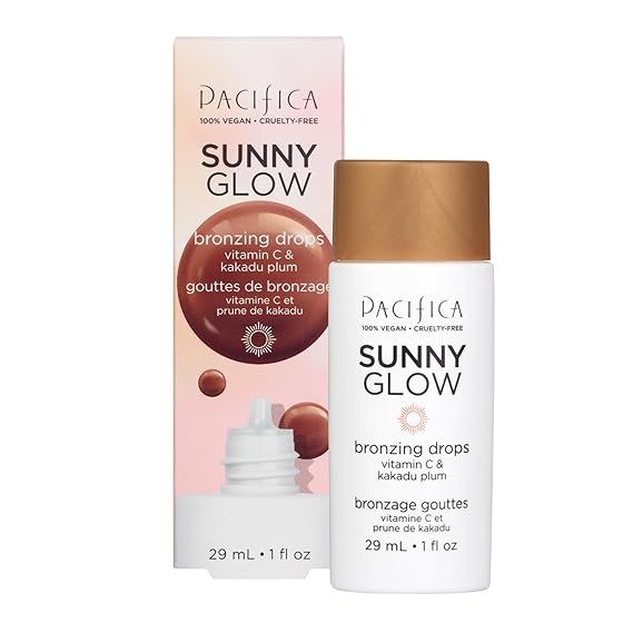 Pacifica Beauty, Sunny Glow Bronzing Drops, With Vitamin C & Gylcolic Acid, Facial Serum, Liquid ... | Amazon (US)