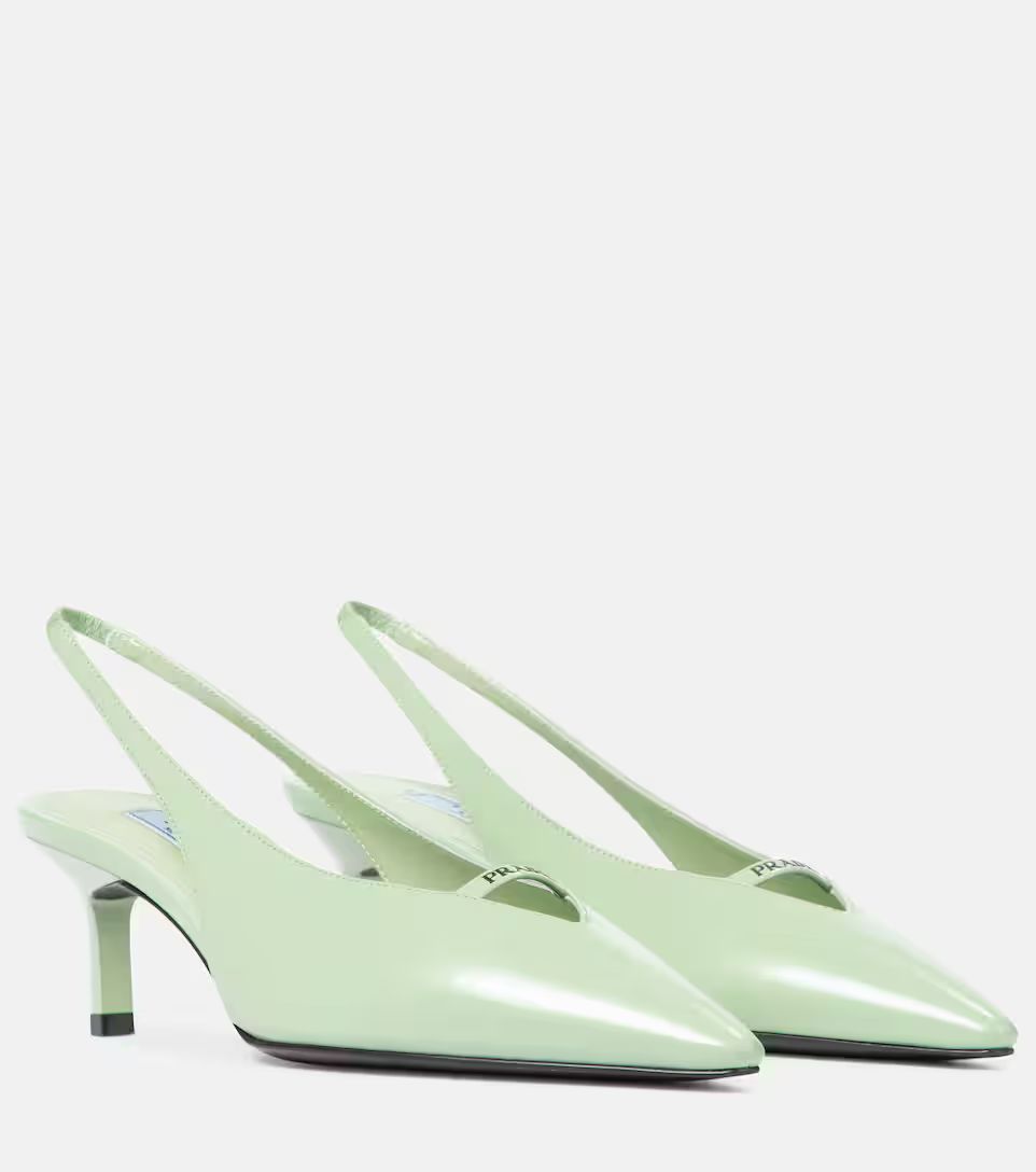 Slingback-Pumps aus Leder | Mytheresa (DACH)