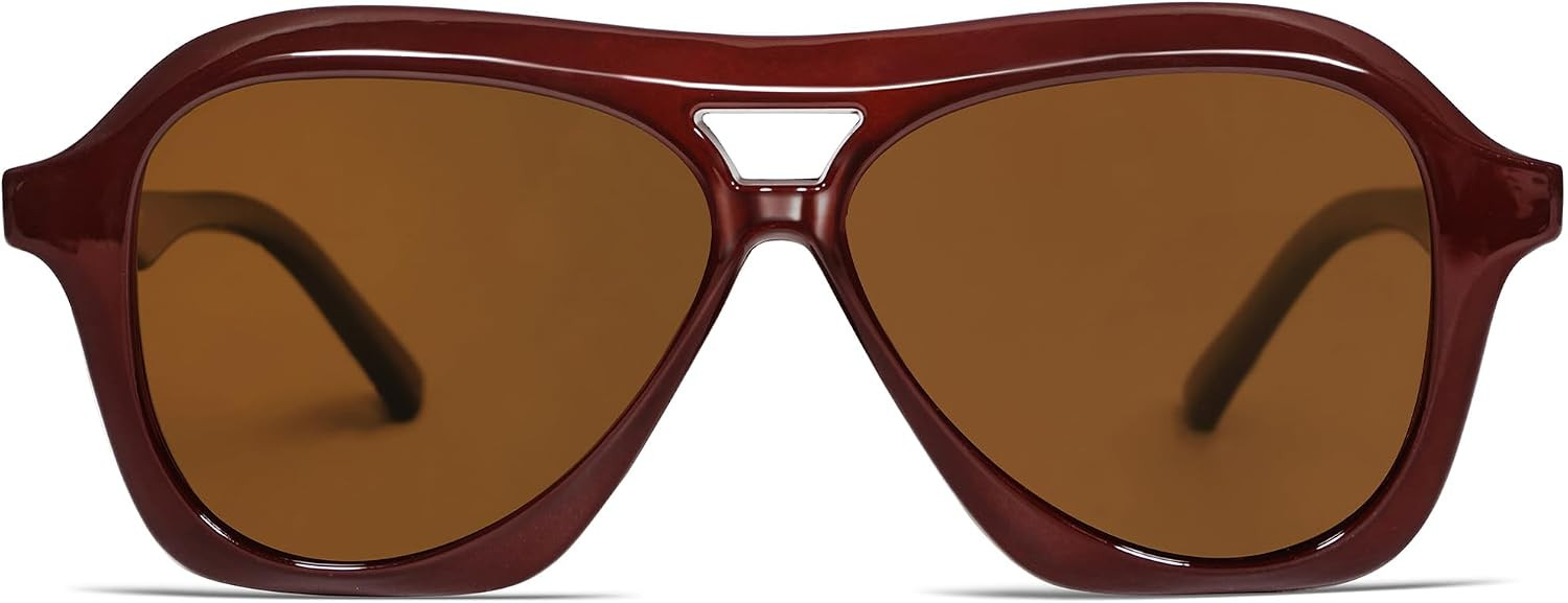 VANLINKER Retro 70s Square Aviator Sunglasses Womens Men VL9768 | Amazon (US)