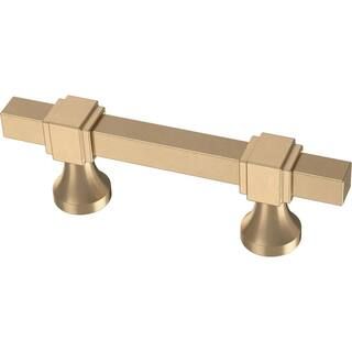 Liberty Stepped Square 1-3/8 in. to 4 in. (35 mm to 102 mm) Champagne Bronze Adjustable Drawer Pu... | The Home Depot