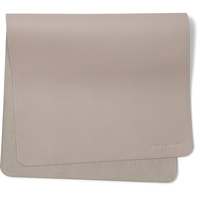 Vegan Leather Baby Changing Mat (16 X 30 in) - Multipurpose Wipeable and Portable Diaper Changing... | Amazon (US)