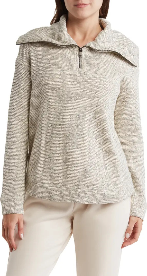 Bouclé Half Zip Pullover | Nordstrom Rack