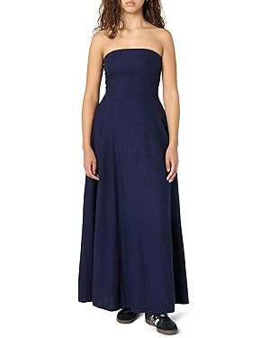 The Drop Women's Carlota Strapless Linen Maxi Dress | Amazon (US)
