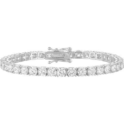Tennis Bracelet for Women, 24K Gold Plated with AAAAA CZ Stones, 3mm/4mm Width & Multiple Sizes, Elegant Jewelry Gift 6.5 inches 4mm, Yellow Gold | Target