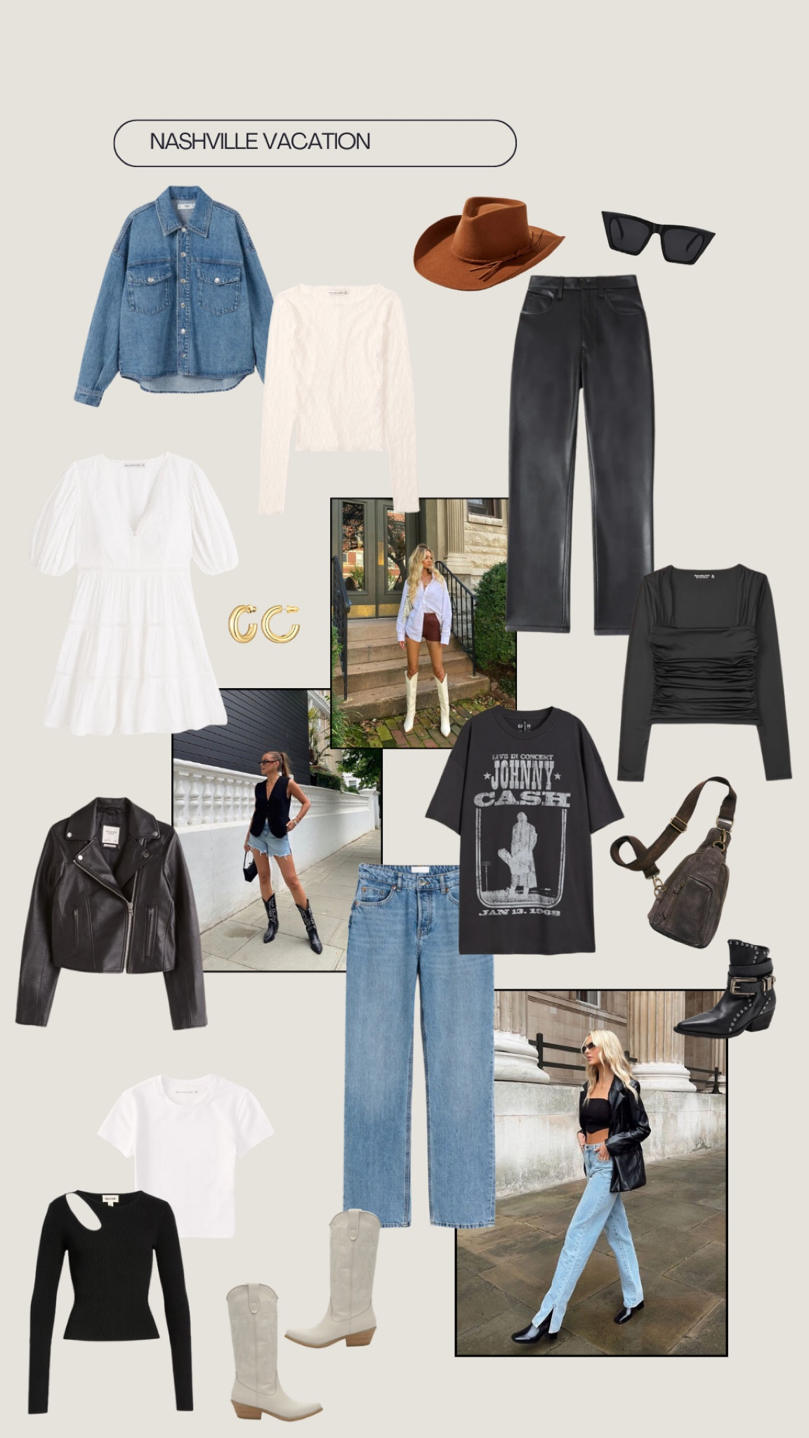 Nashville trip style inspo 🖤 Sharing some pieces I would bring if I was headed to Nashville, TN! 

#LTKFind #LTKstyletip #LTKfit