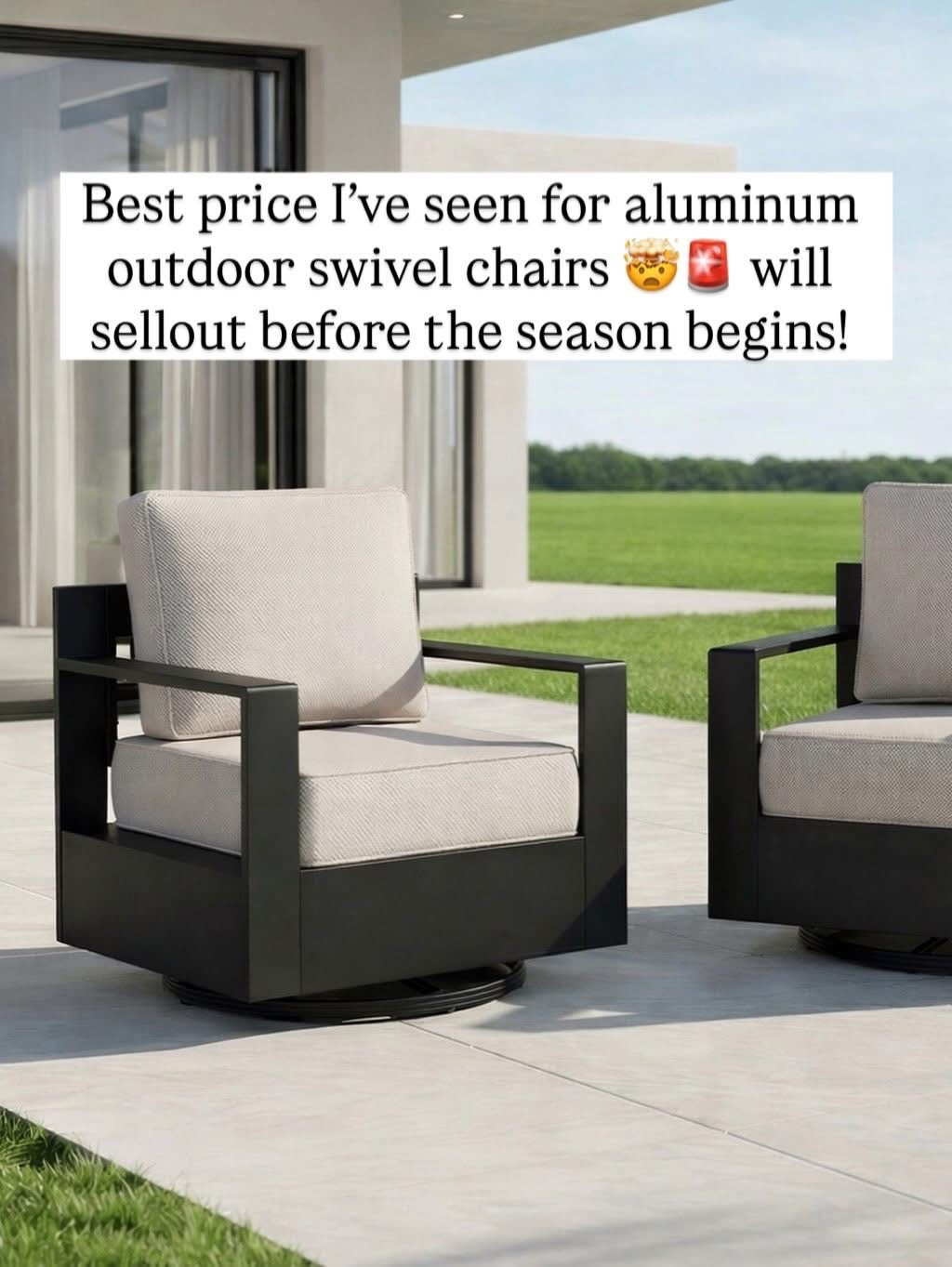 LOVE these Arhaus inspired outdoor swivel chairs 😍😍

#LTKSeasonal #LTKSpringSale