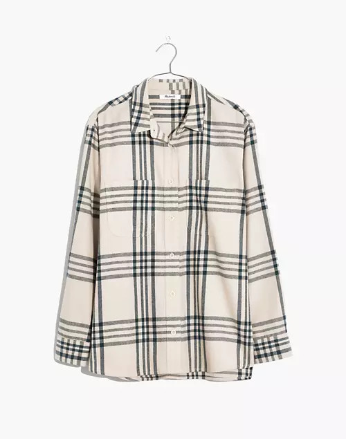 Oversized Ex-Boyfriend Swing Shirt in Windowpane | Madewell