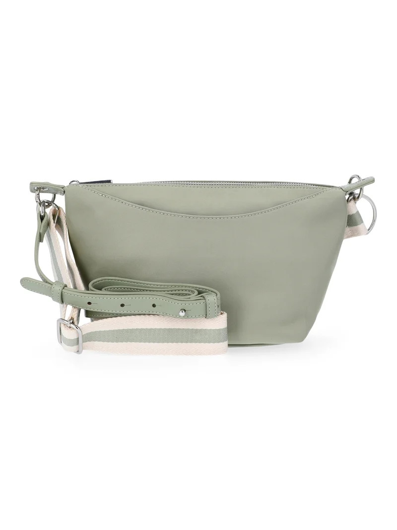 Free Assembly Women's Crossbody Handbag, Sage Green | Walmart (US)