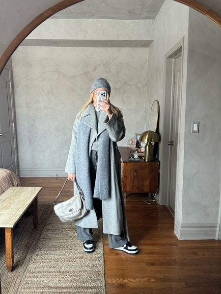 Coat is HUGO bought at SSENSE, bag is vintage coach 