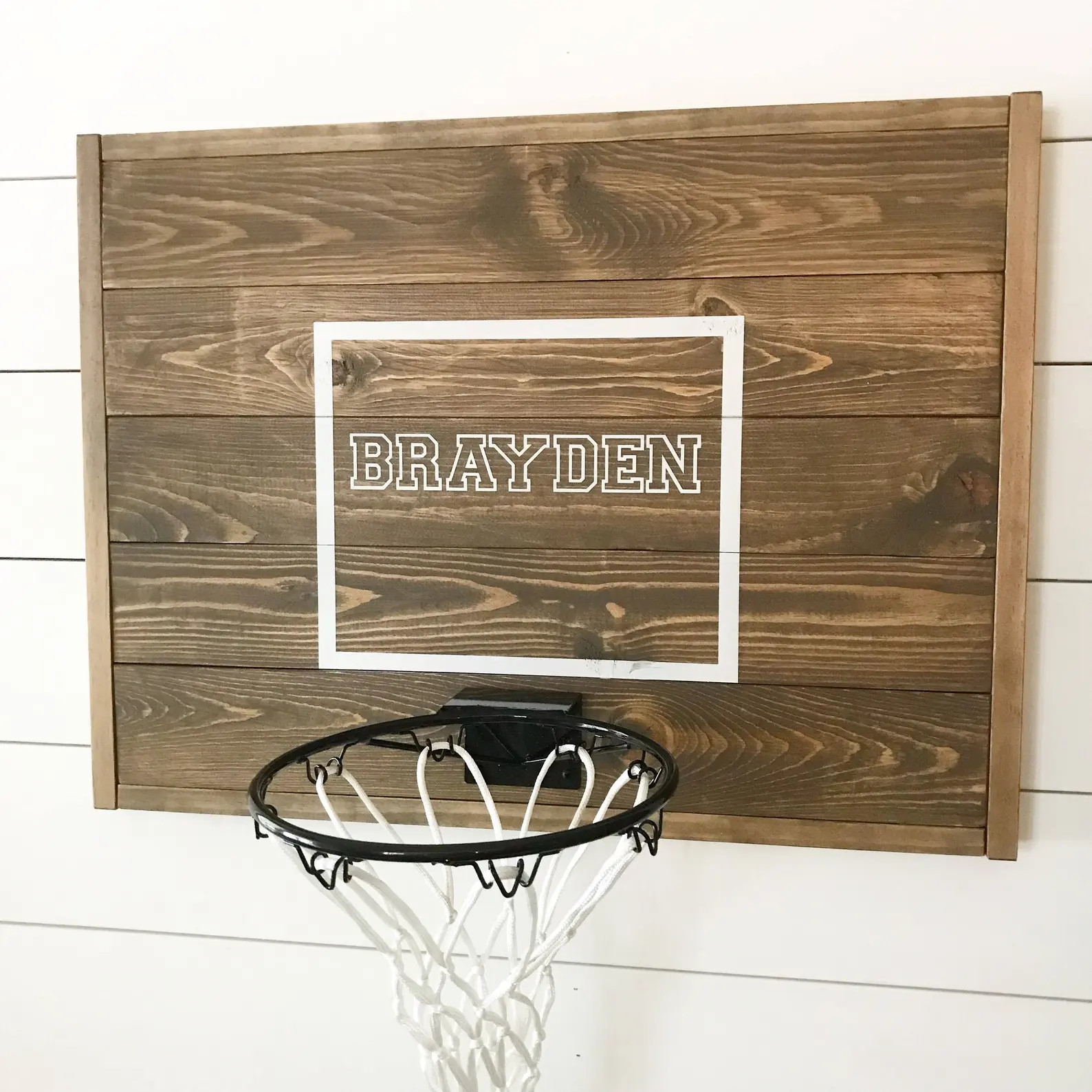 Rustic Basketball Goal, Personalized Basketball Goal, Basketball Hoop, Wood, Brown Basketball Goa... | Etsy (US)