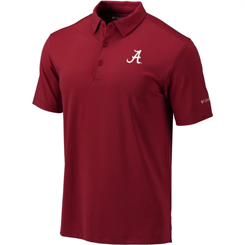 Columbia Sportswear Men's University of Alabama Drive Polo Shirt Beet, 2X-Large - NCAA Mens Tops at Academy Sports | Academy Sports + Outdoors